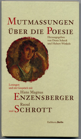 Cover Raoul Schrott, Hans Magnus Enzensberger Mutmaßungen über die Poesie, Eichborn 1999