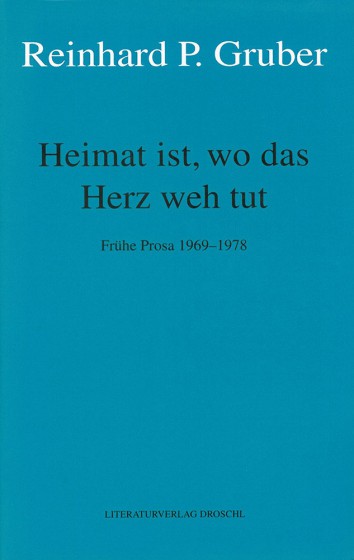 Cover Reinhard P. Gruber Heimat ist, wo das Herz weh tut, © Droschl 2000