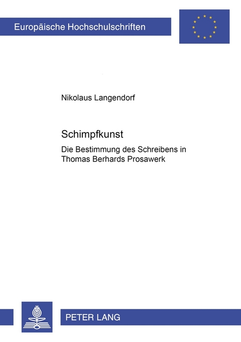 Cover Nikolaus Langendorf Schimpfkunst, © Peter Lang 2001