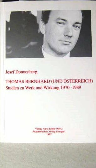 Cover Josef Donnenberg Thomas Bernhard (und Österreich), © Heinz