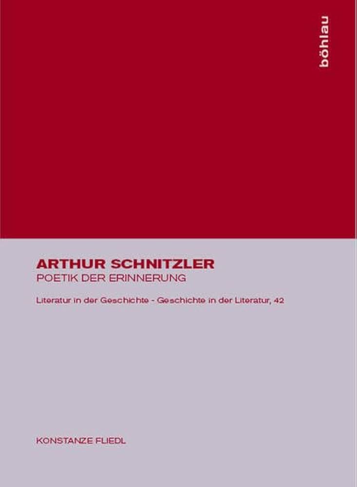 Cover Konstanze Fliedl Arthur Schnitzler, © Böhlau