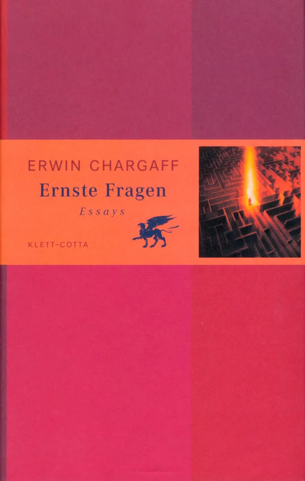 Cover Erwin Chargaff Ernste Fragen, © Klett-Cotta 2000