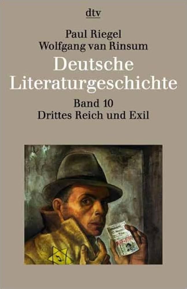 Cover Paul Riegel, Wolfgang van Rinsum Deutsche Literaturgeschichte, © dtv 2000